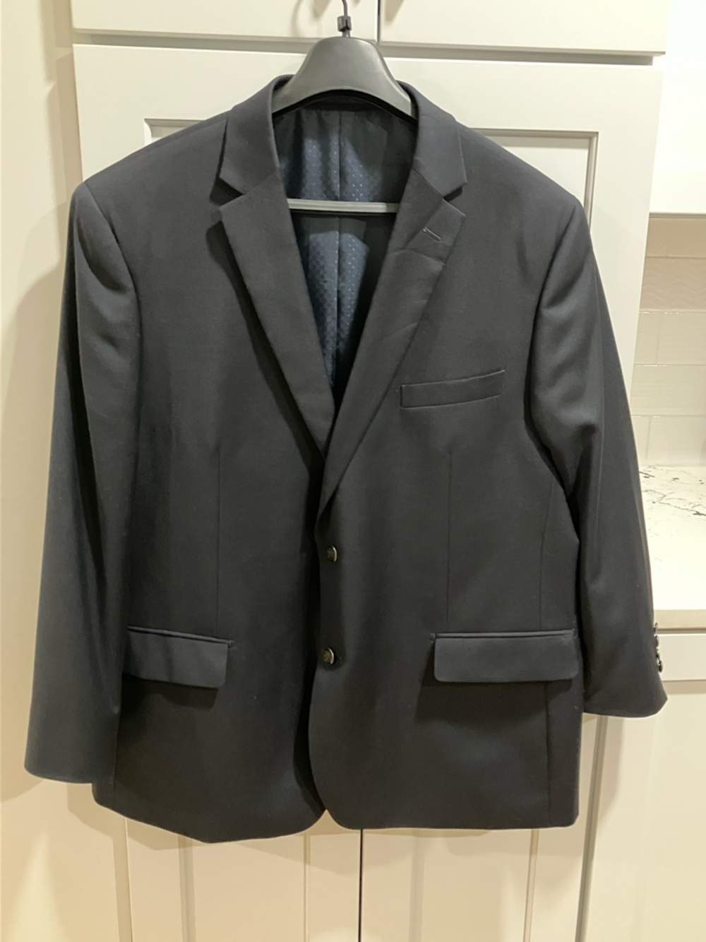 Mantoni Holley's Men's Super Fine Virgin Wool Navy Blue Sports Jacket Blazer